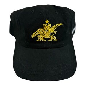 Anheuser-Busch Logo St. Louis Brewery Tour Slideback Cap, Black Hat